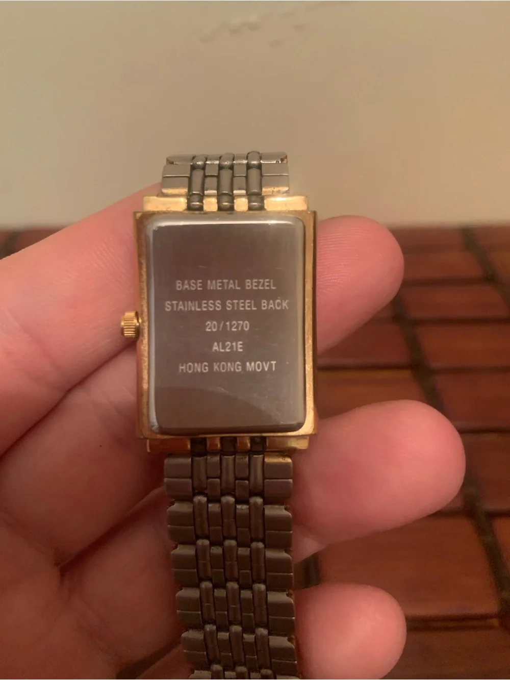 Armitron Gold-Tone Dress Watch with Black Dial